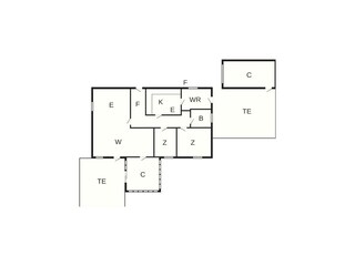 Vakantiehuis Bredebro Grondplan 3
