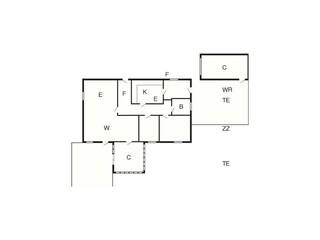 Maison de vacances Bredebro Plan d'étage 4