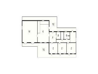 Casa de vacaciones Tisvildeleje Plano de planta 3