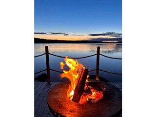 Feuer auf der Terasse