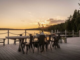 Auf der Terasse - Sonnenuntergang