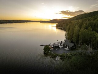 Sonnenuntergang Saxen Lake House