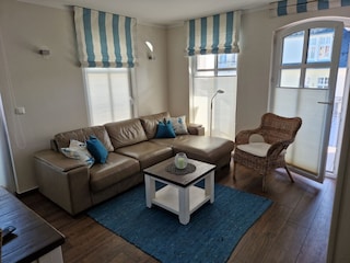 Gemütliche Leder-Sitzecke