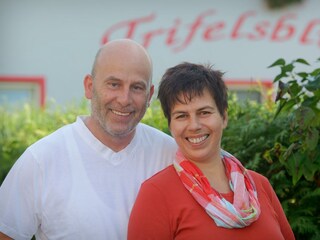 Gastgeber Jutta und Edi Klein