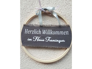 Willkommensschild