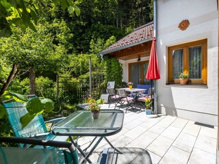 Ferienhaus Waldsicht - Terrasse, Garten