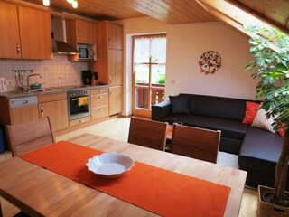 Ferienwohnung Bergblick Wohnküche