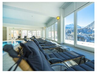 Panoramaaussicht im Hallenbad