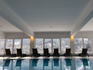 Ausblick Hallenbad Panorama Spa Hotel DAS.SCHILLER