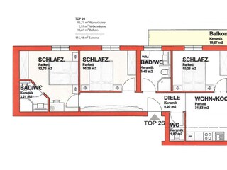 Raumplan im Lodge Line