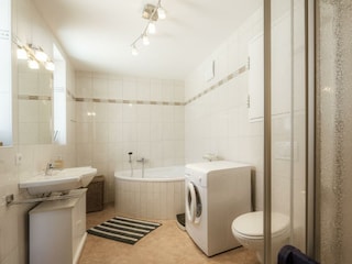 Badezimmer im Lodge Claudia