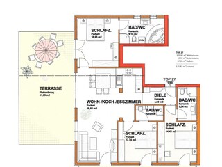 Raumplan im Lodge Claudia