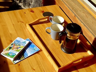 Coffee on balcony