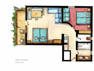 Aberg Apartment floorplan