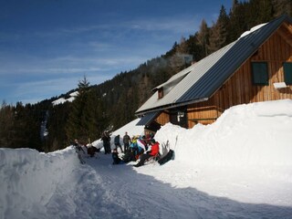 Schönwetterhütte im Winter