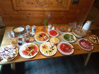 Frühstücksbuffet in der Schönwetterhütte