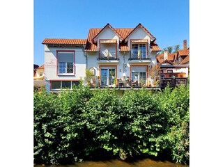 Mümling-Apartments-Ansicht von der Flussseite
