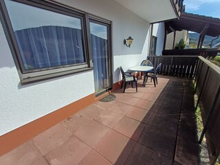 Ferienwohnung am Sommerberg-Terrasse