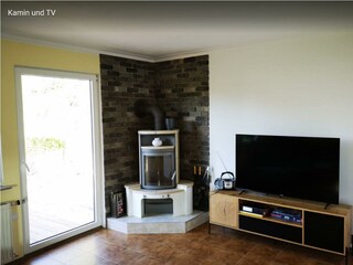 Ferienwohnung Owwe -Wohnzimmer