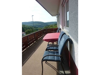 Haus Waldeck-Balkon mit Fernblick