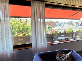 Sonniger Balkon