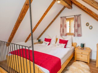 Ferienhaus Schirnhofer_Bett OG_Oststeiermark