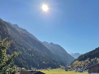 Aussicht vom Balkon Sommer