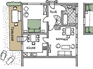 Vakantiehuis Kappeln & Umgebung Grondplan 32