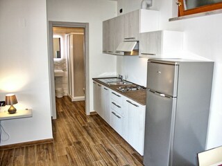 Modern fully equipped kitchenette