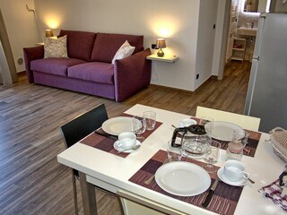 Living room with bed instead sofabed