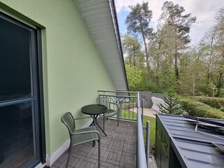 Balkon mit Bestuhlung FeWo Charbi