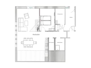 Heuboden Wohnbereich