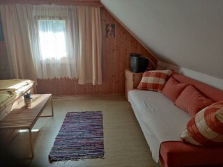 Schlafcouch im Doppelzimmer