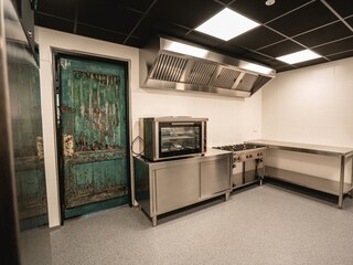 Professional kitchen with oven