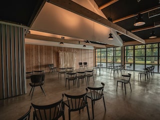 Large hall with bar tables