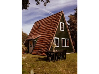 Fisher cottage with A-frame roof