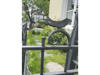 Eingang zum Privatgarten