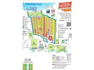Camping Brunner am See - Lageplan 2024