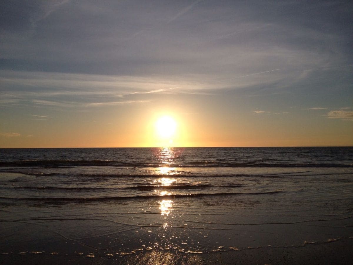 Sonnenuntergang in Petten