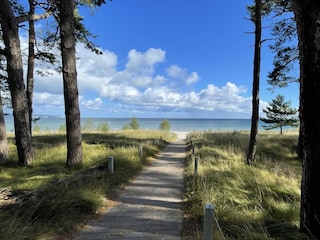 Abgang  zum Strand