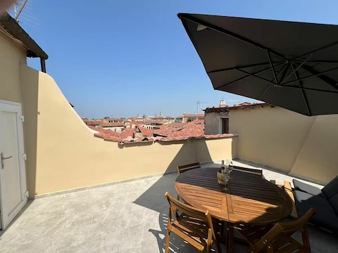 Holiday house La Dolce Vista – View of the Tower of Pisa