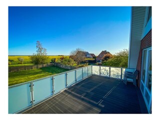 große Dachterrasse mit Ostseeblick