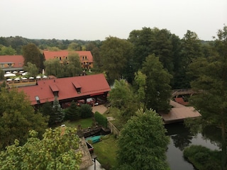 Schlossinsel in Lübben mit Wasserspielplatz
