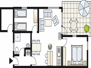 Vakantiehuis Granzow Grondplan 25