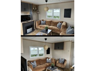 Gemütliches Sofa und Sessel