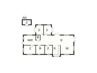 Vakantiehuis Otterup Grondplan 3