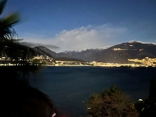 Nachthimmel in Richtung Locarno