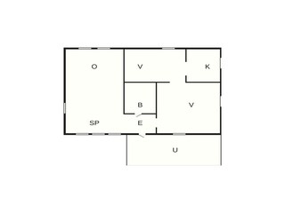 Vakantiehuis Laholm Grondplan 8