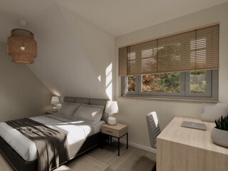 Schlafzimmer mit Schreibtisch - Beispielbild