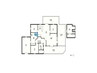 Ferienhaus Aalbæk Grundriss 9